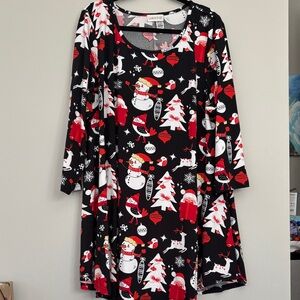 Holiday Black and Red Long Sleeve Tee